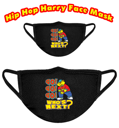 Hip Hop Harry black face mask.