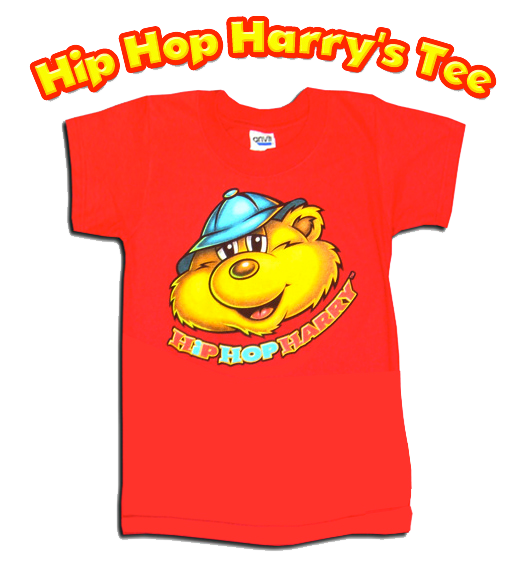 Hip Hop Harry Harry Face red t-shirt.